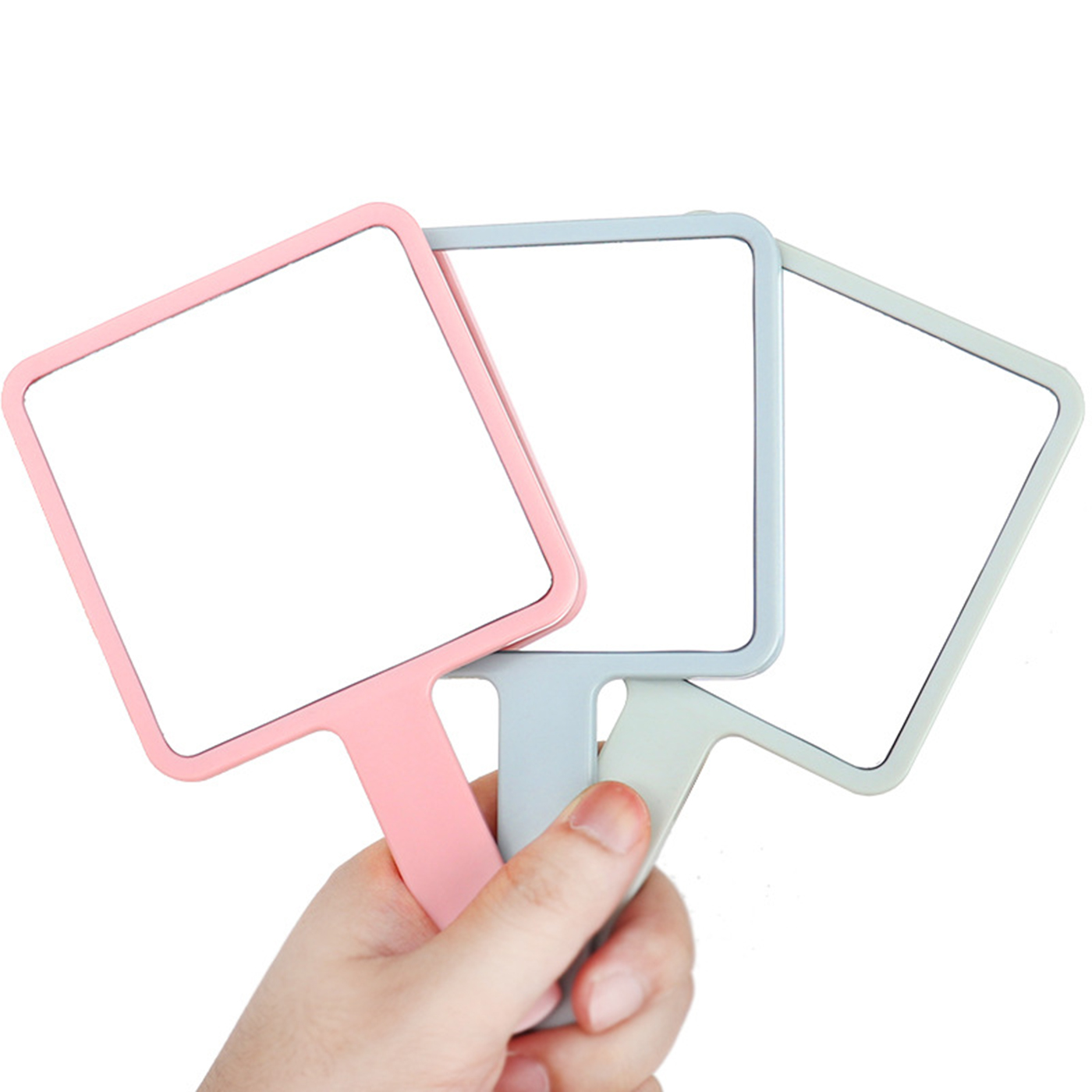 Square Shaped Makeup Handheld Mirror1