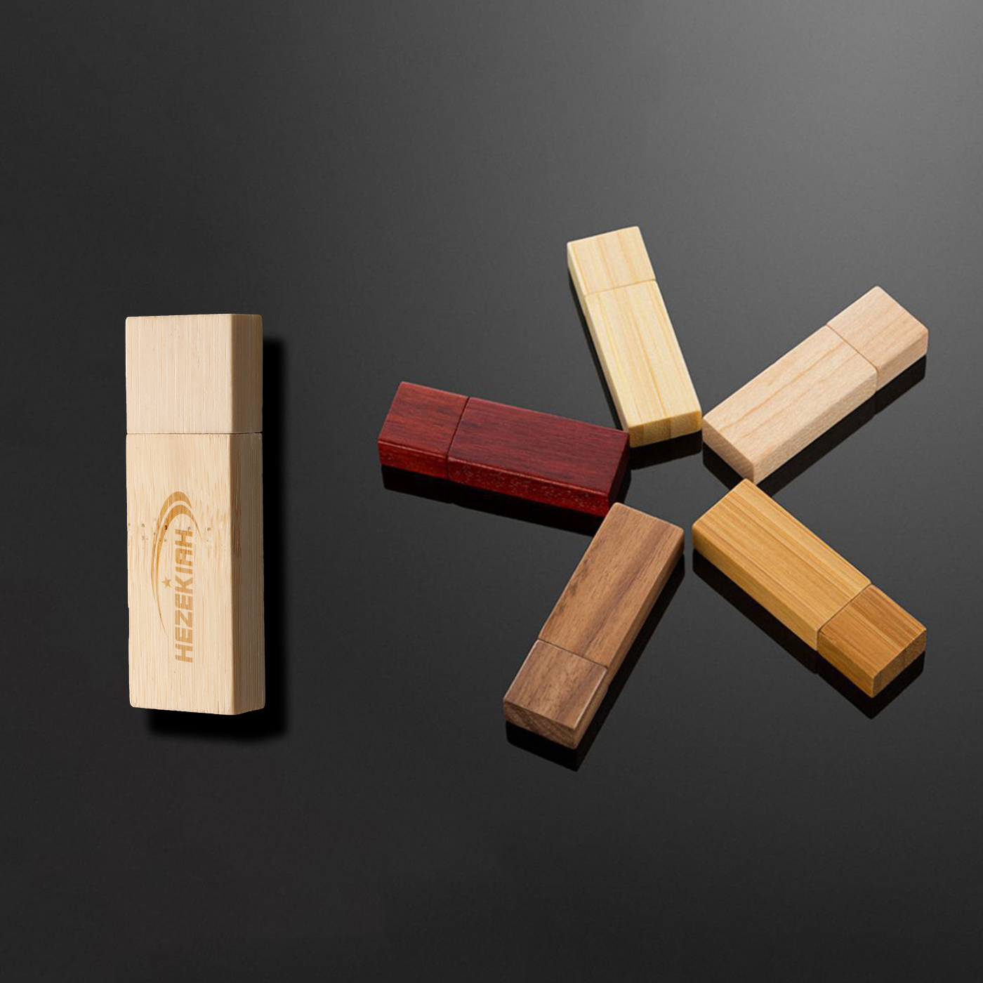 Personalized 8GB Wood USB Memory Stick