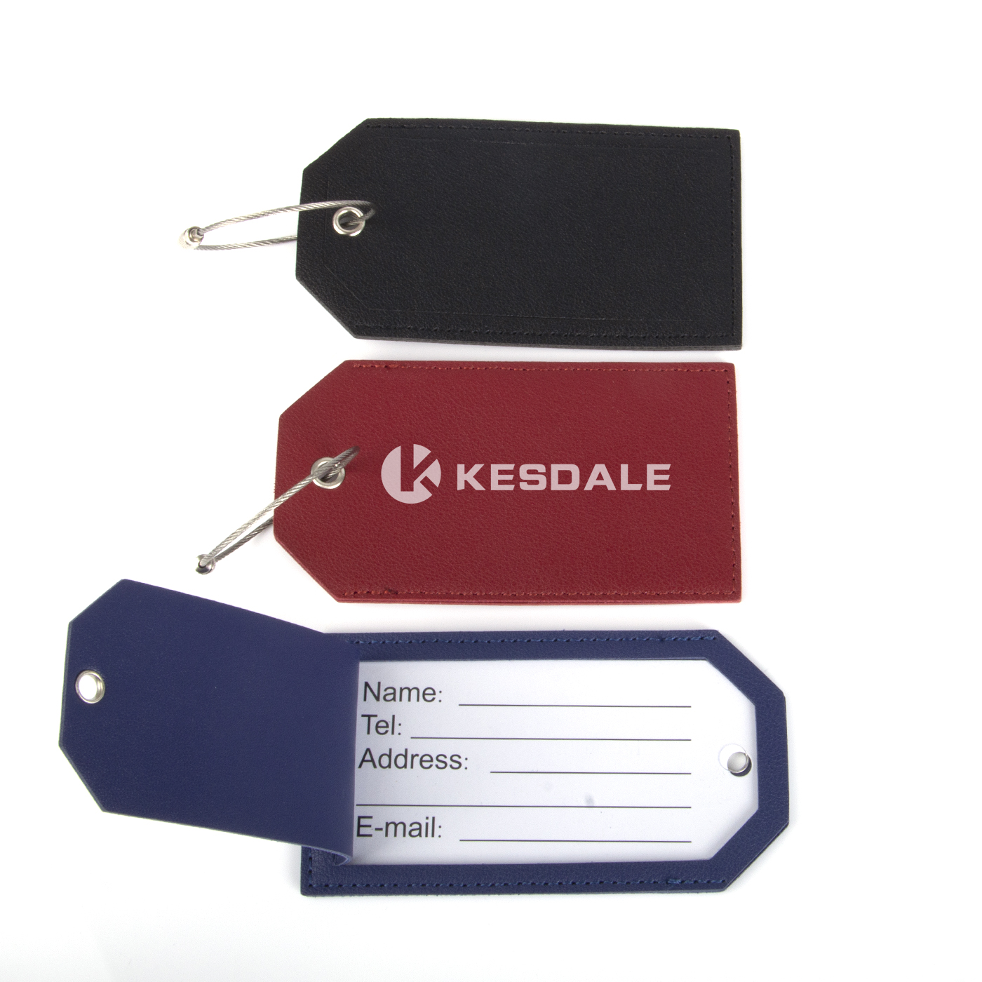 Luggage Tag With Full Privacy Cover And Steel Loop1