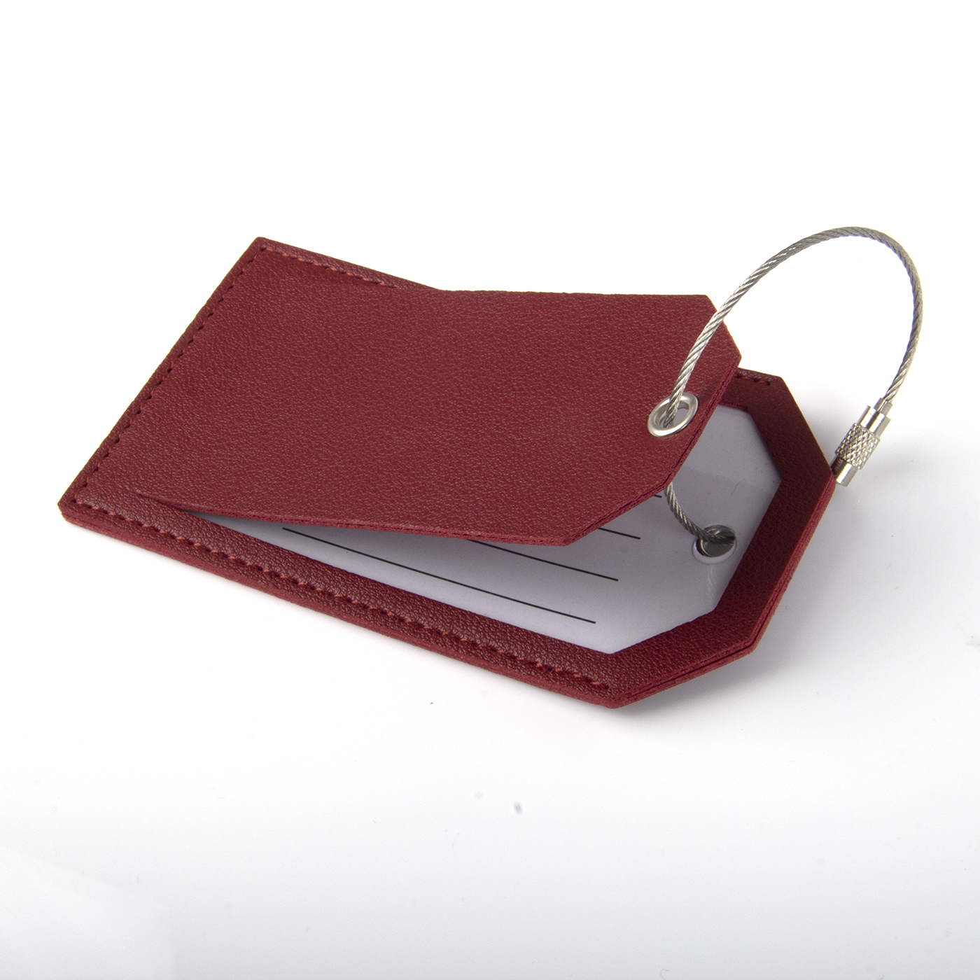 Luggage Tag With Full Privacy Cover And Steel Loop3