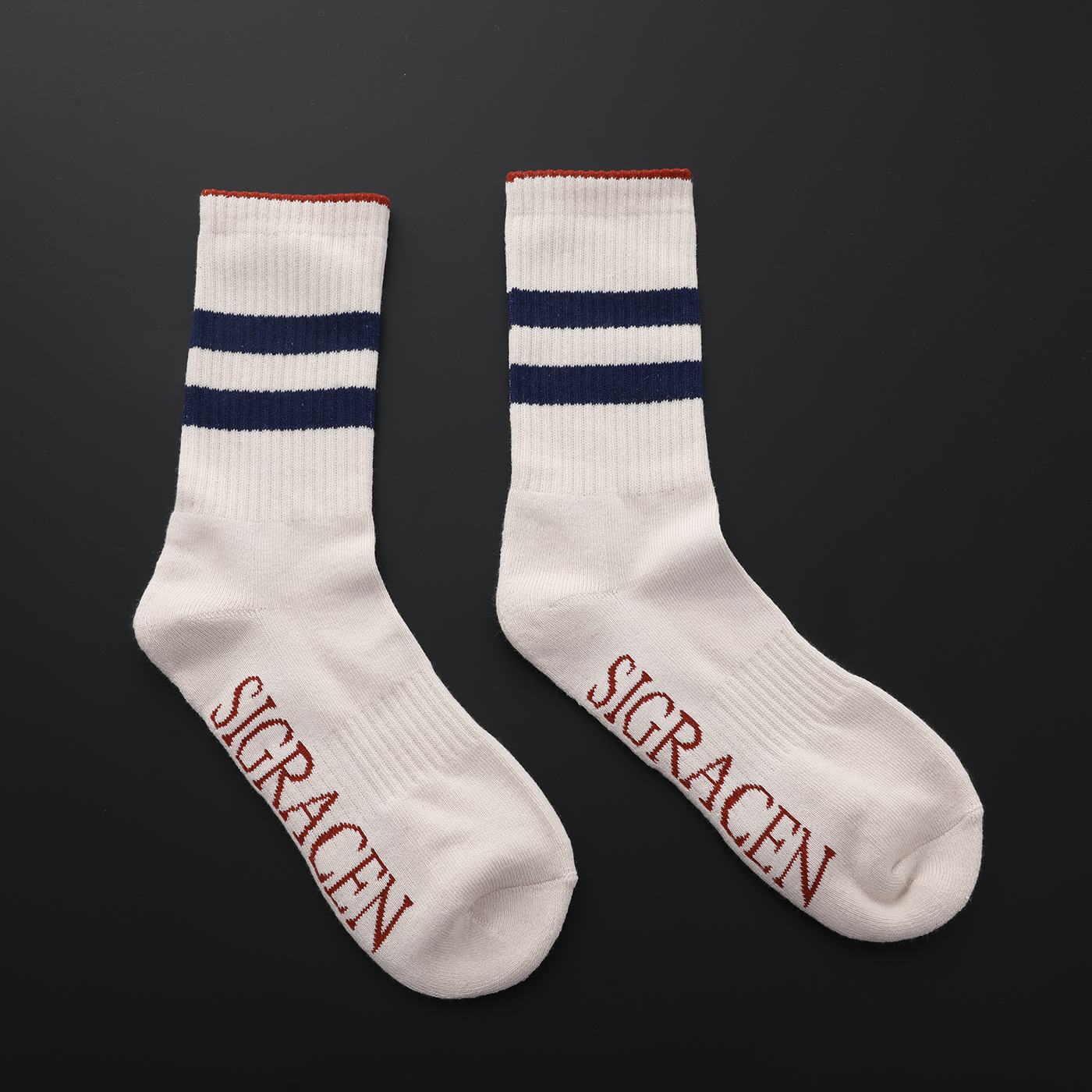 Striped Tube Crew Socks3