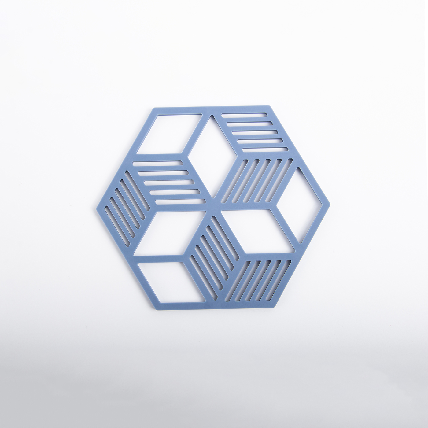 Silicone Hollow Hexagon Coaster3