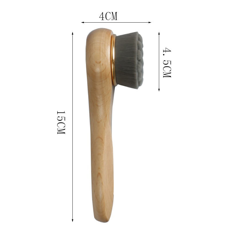 Beech Wood Handle Face Cleaning Brush3