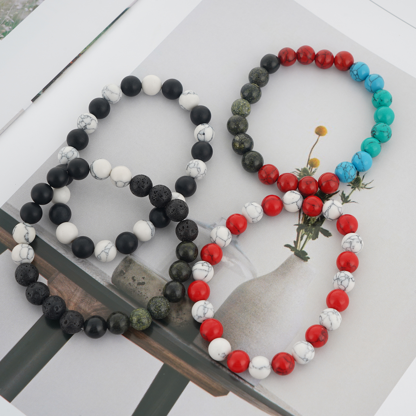 Promotional Fashion Lava Stone Bracelet3