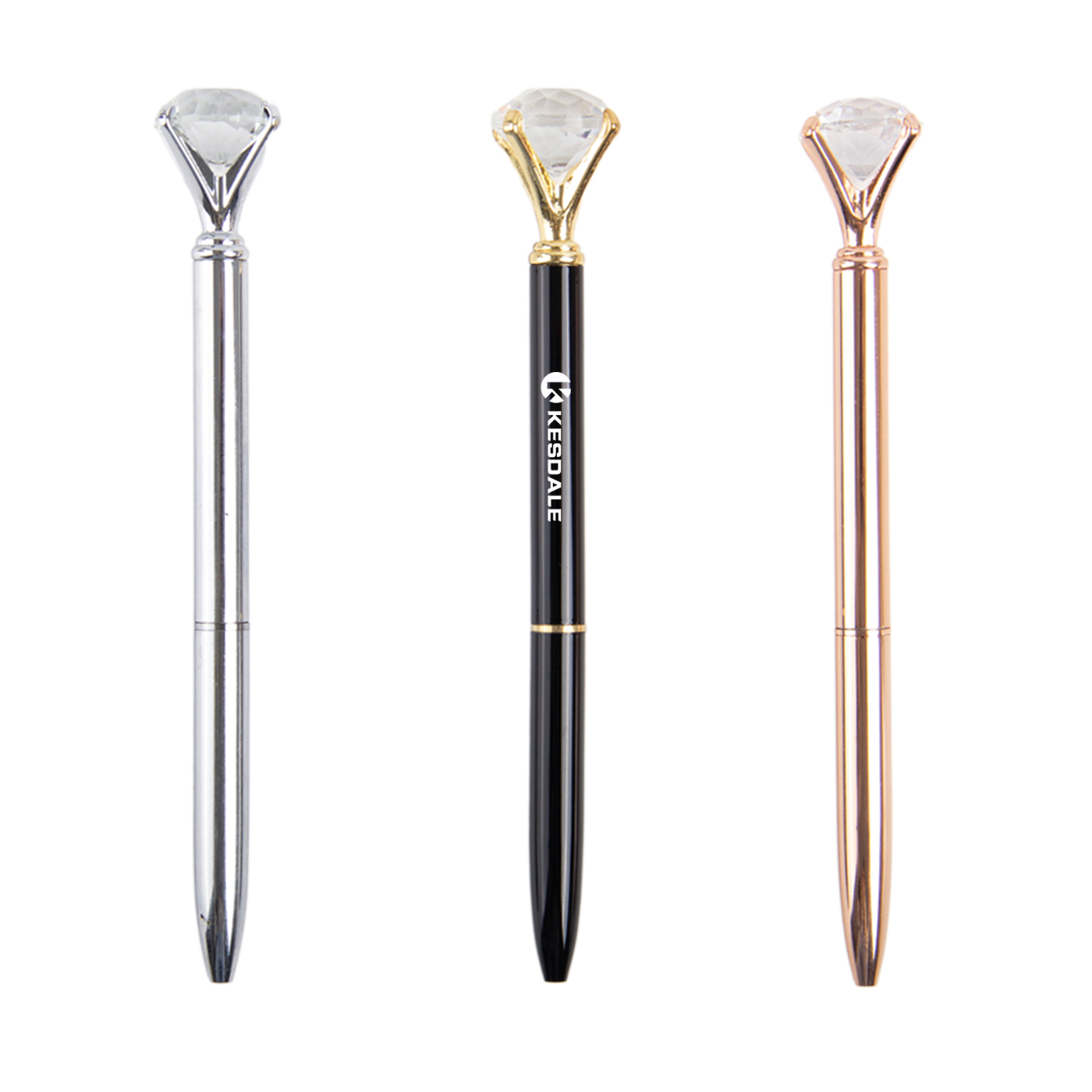 Personalized Metal Ballpoint Pen With Diamond