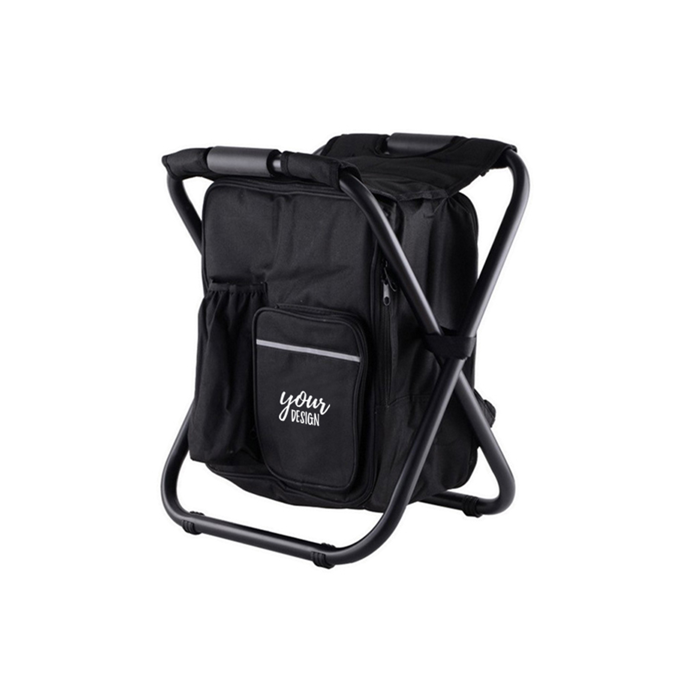 Camping Stool With Cooler Bag1