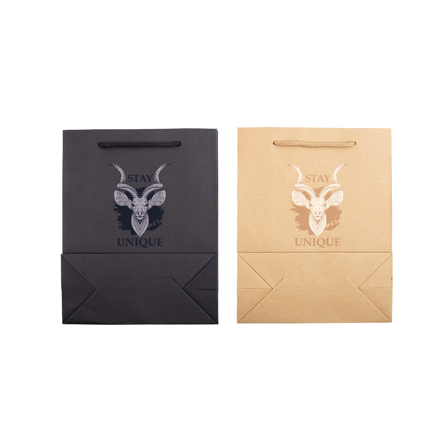 Kraftpapiertüte, tragbar