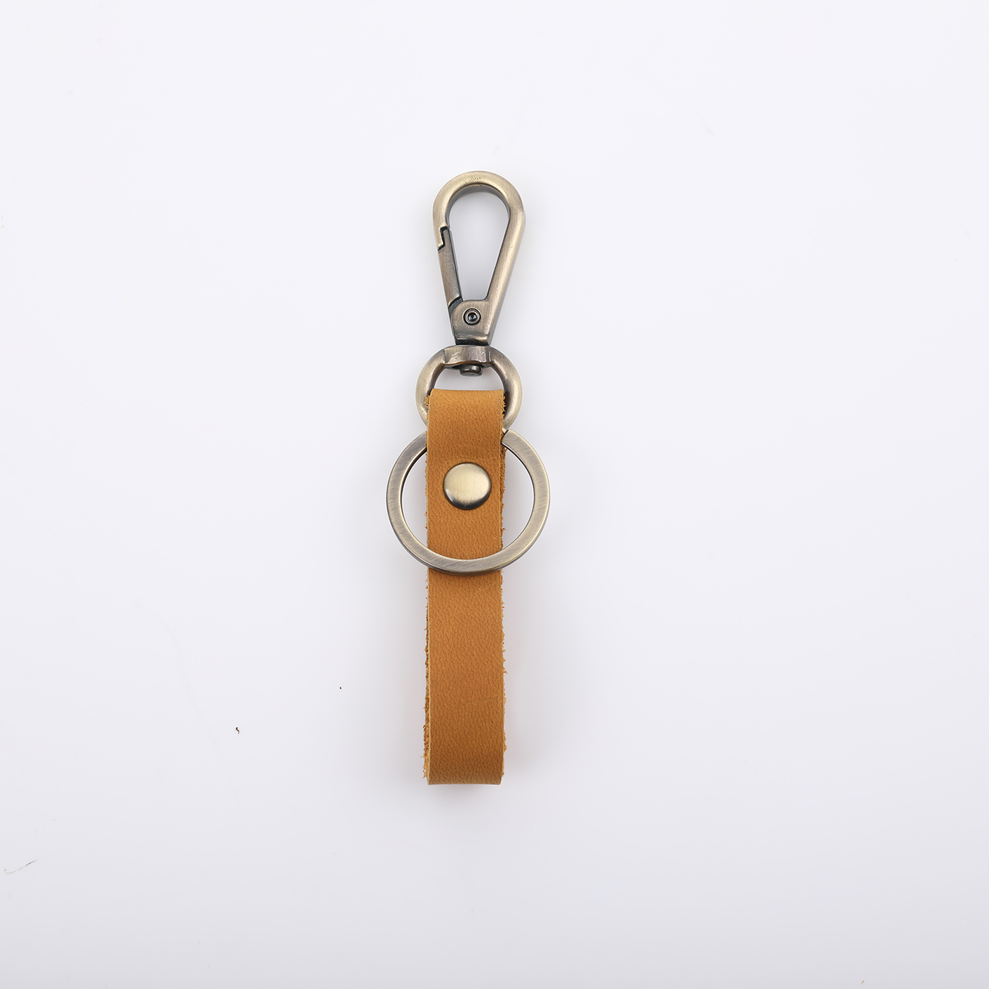 Custom Vintage Cowhide Keychain1