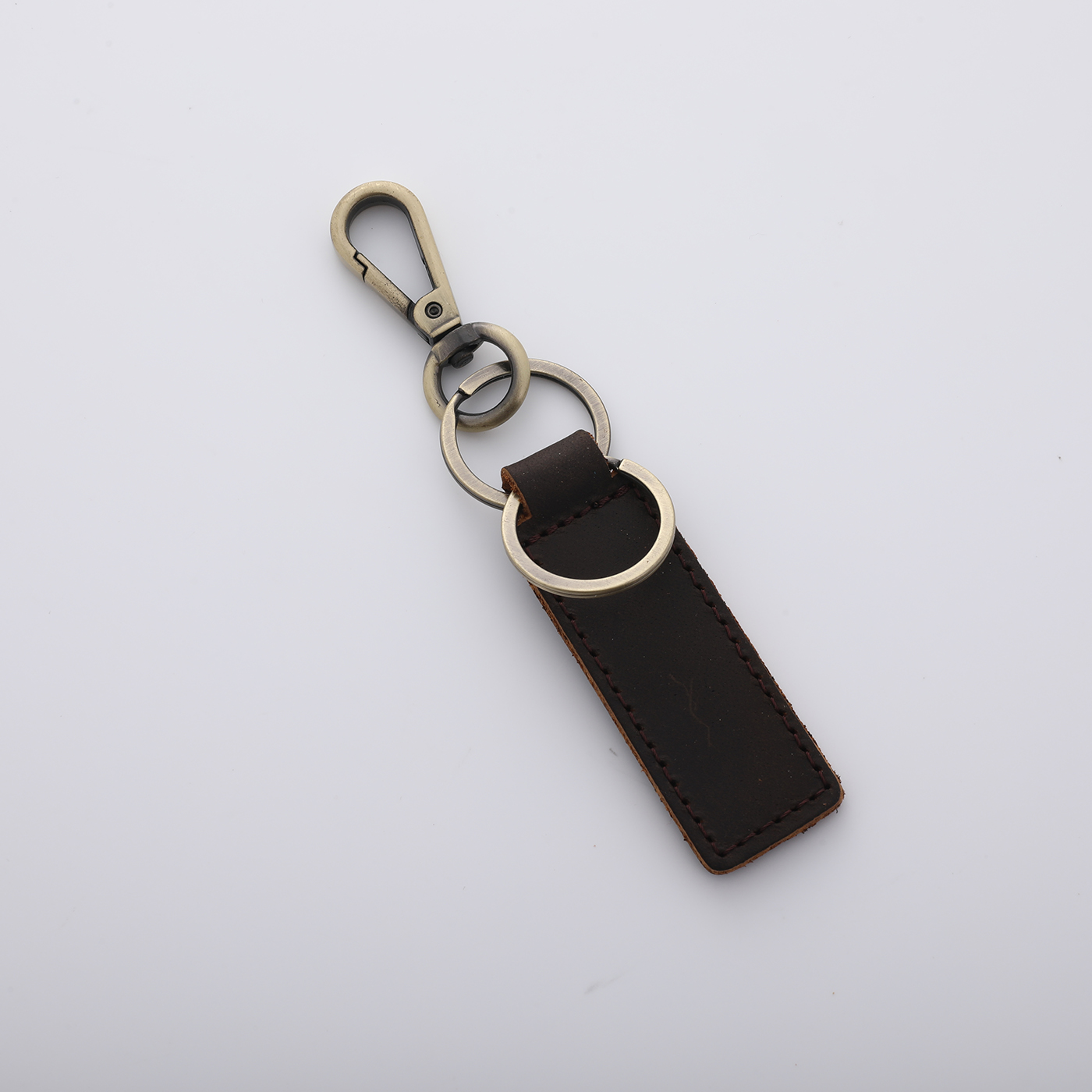 Personalized Cowhide Keychain1