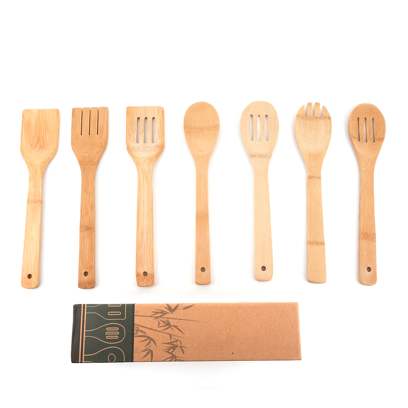 Eco-friendly Bamboo Kitchen Utensil Set