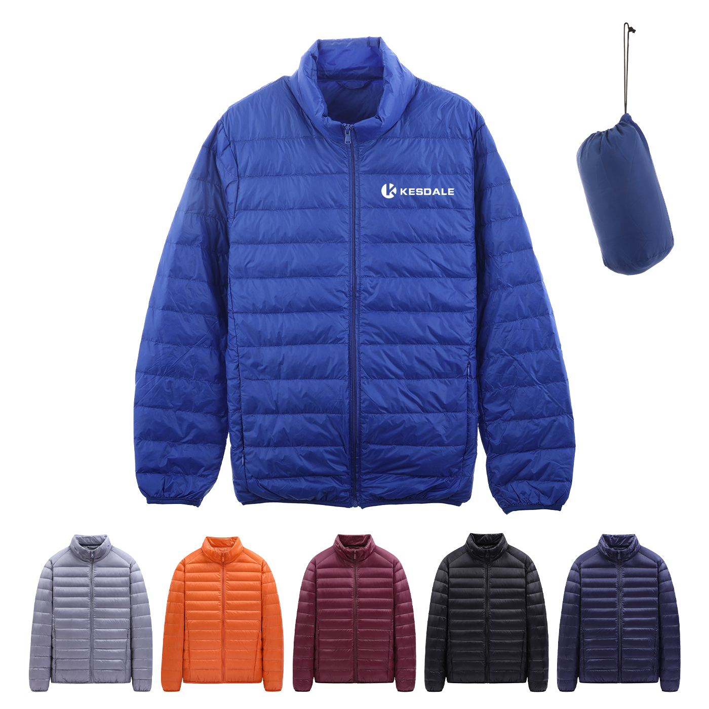 Men's Packable Light Stand Collar Down Jacket