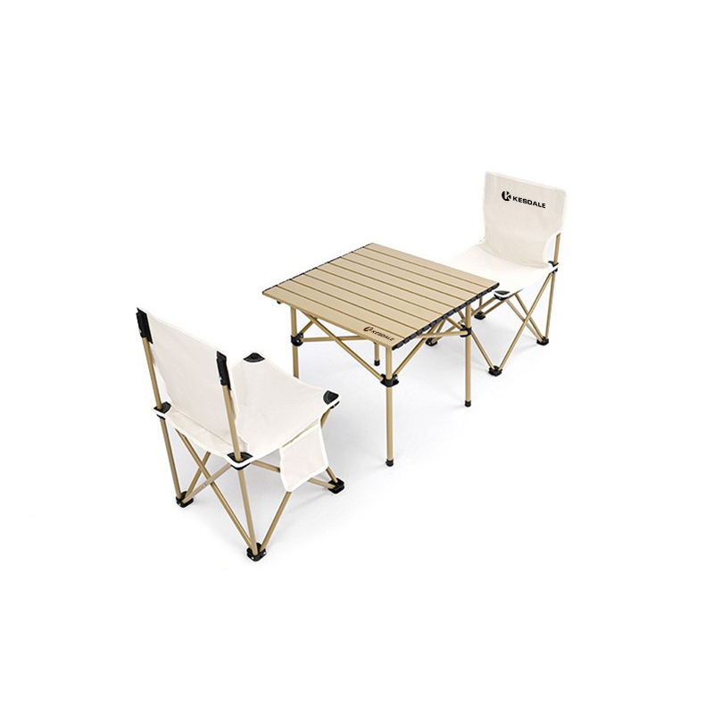 Camping-Tisch und Stühle-Set, klappbar