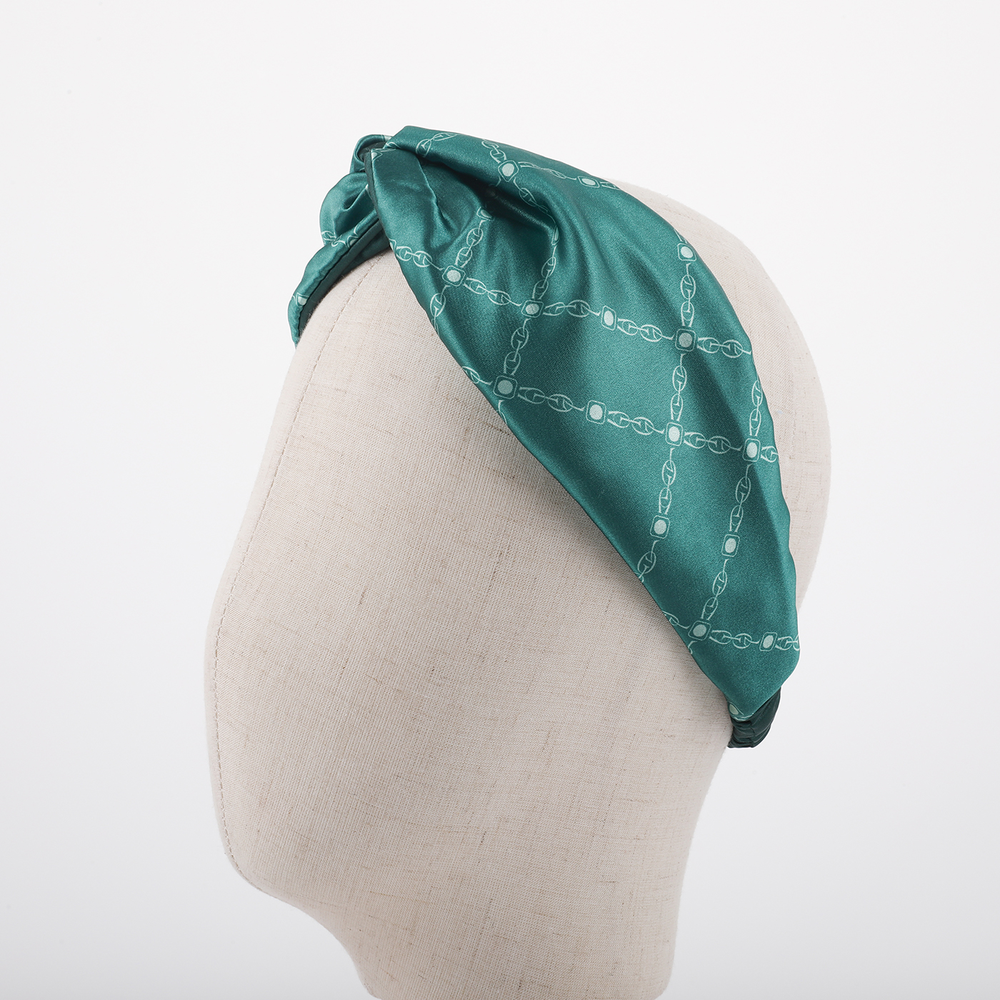 Printed Silk Knot Headband3