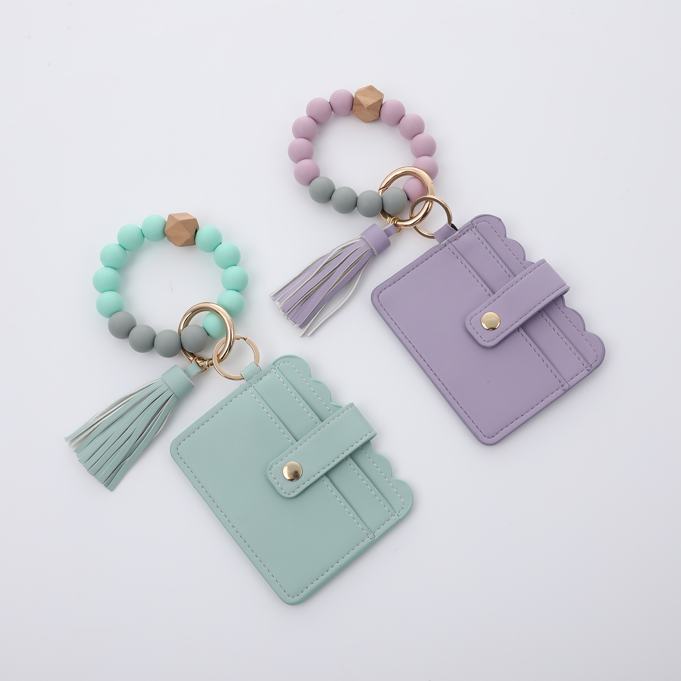 Wristlet Keychain With Card Holder2