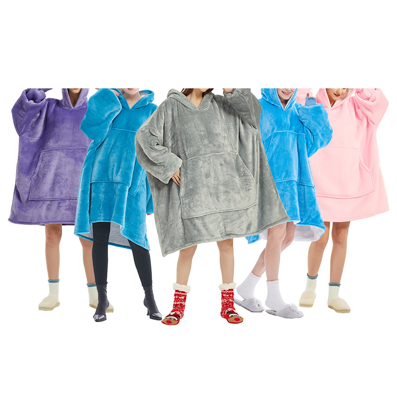 Women Blanket Flannel Hoodie