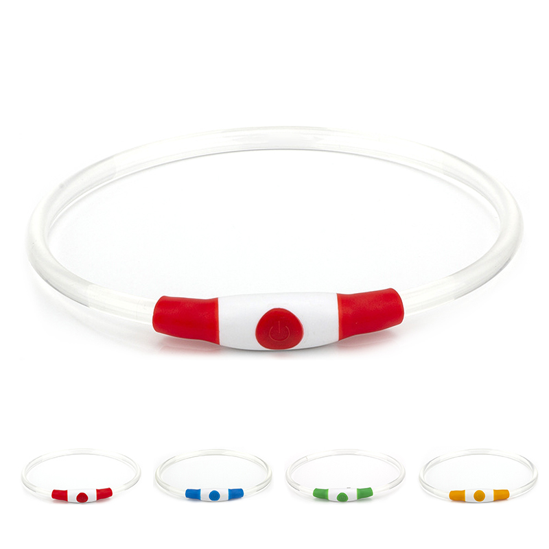 Leuchtendes Haustierhalsband, wiederaufladbar