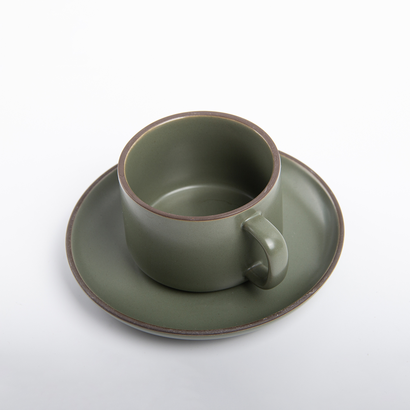 8 oz. Ceramic Coffee Cup With Saucer3