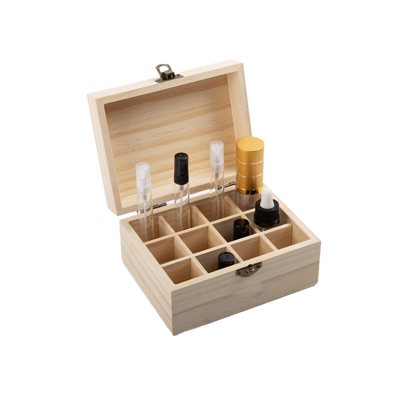 12 Slot Wooden Aromatherapy Oil Box1