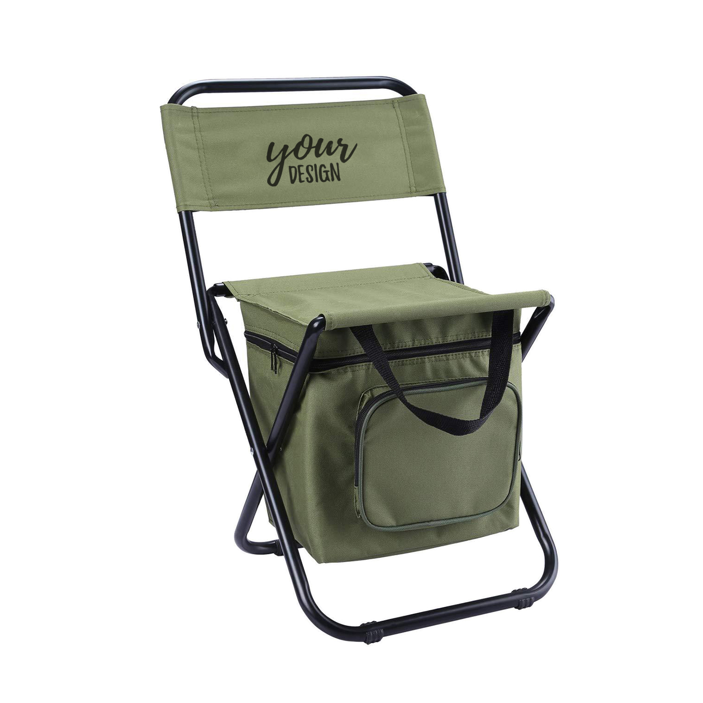 Folding Stool Chair With BBQ Cooler Bag1