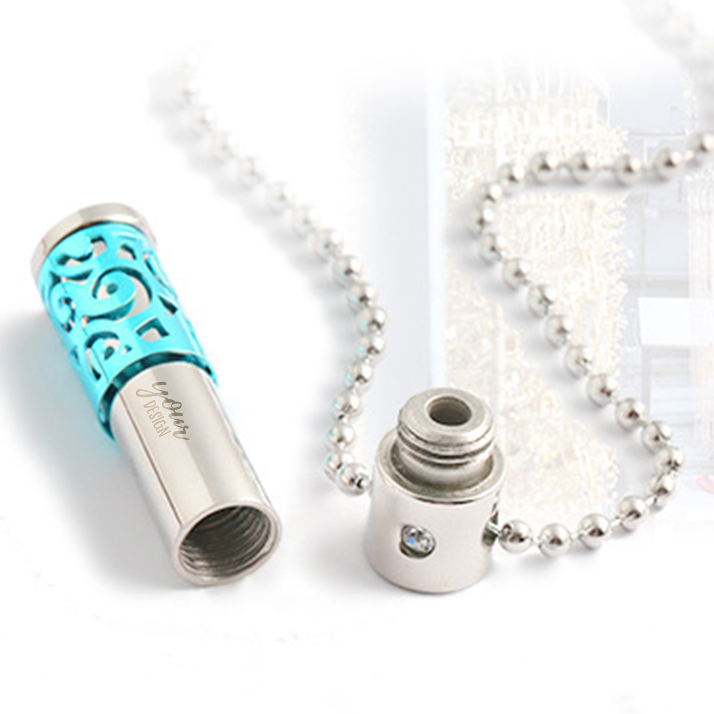 Personalized Perfume Bottle Pendant Necklace2