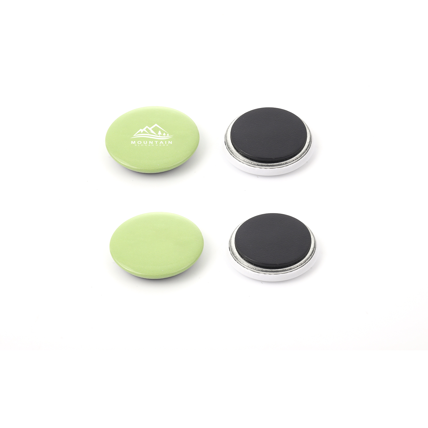 Promotional Tinplate Magnetic Badges Set1