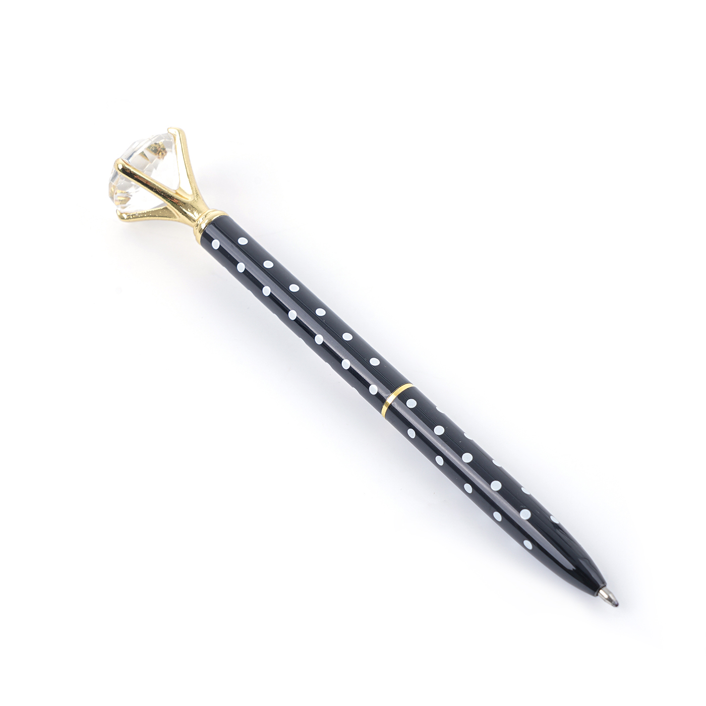 Personalized Metal Ballpoint Pen With Diamond1