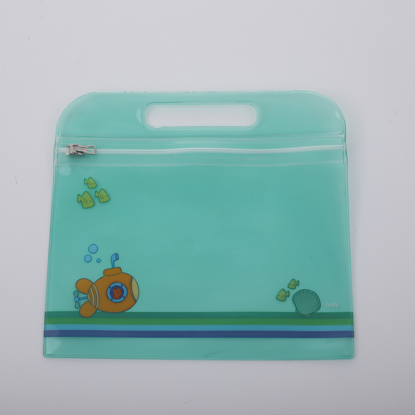 Zippered Pouch With Die Cut Handle3