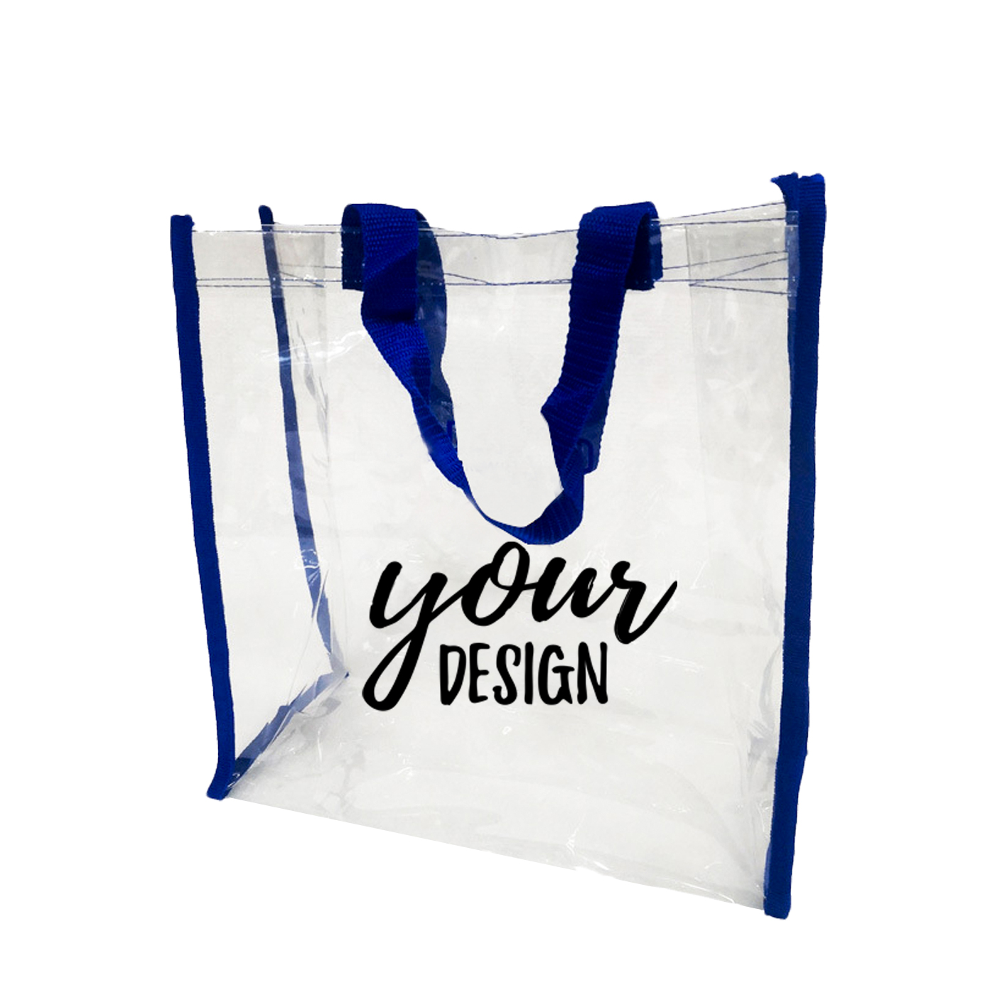 Custom PVC Clear Tote Shopping Bag1