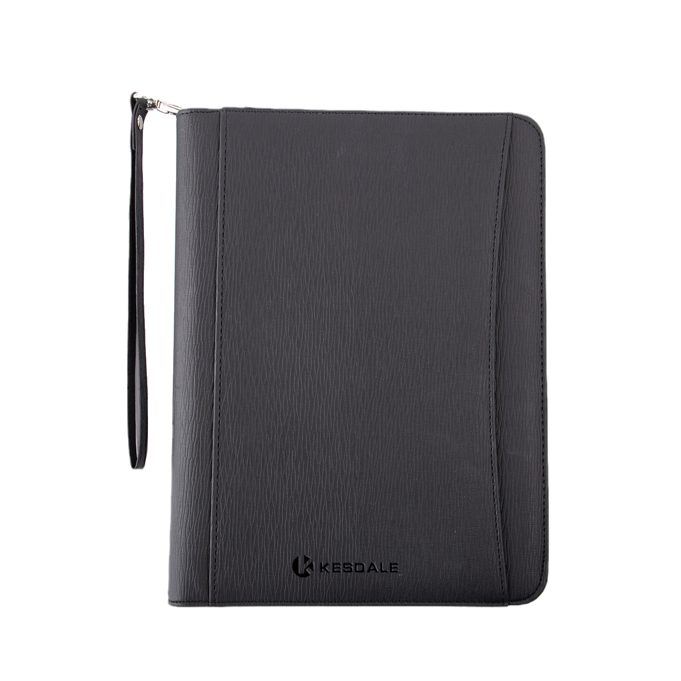 Personalized Leather Portfolio With Zipper1