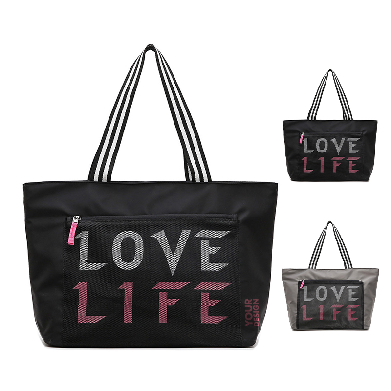 Tragetasche mit großer wasserdichter Tasche, Oxford, Fitnessstudio