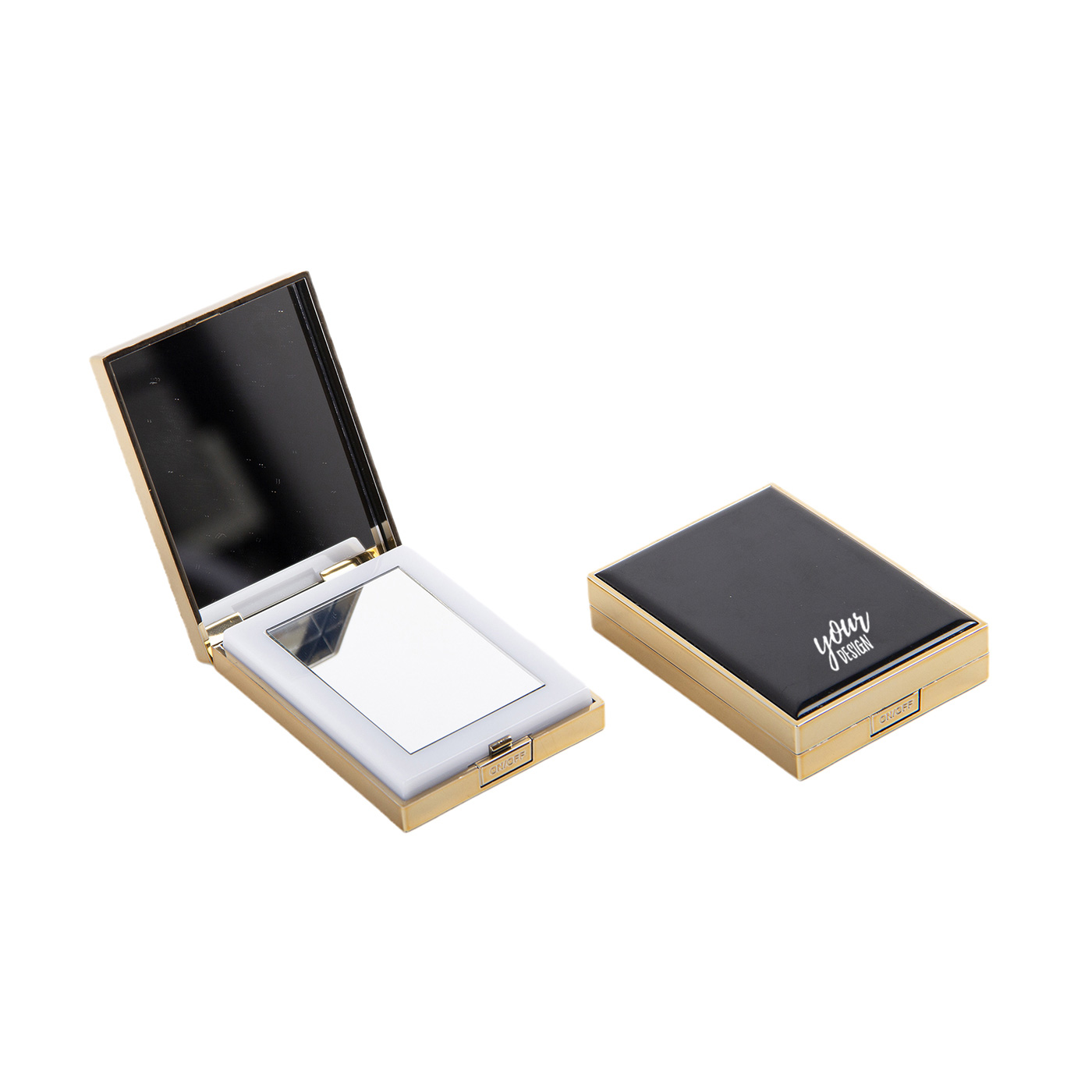 Folding Makeup Mirror With Light