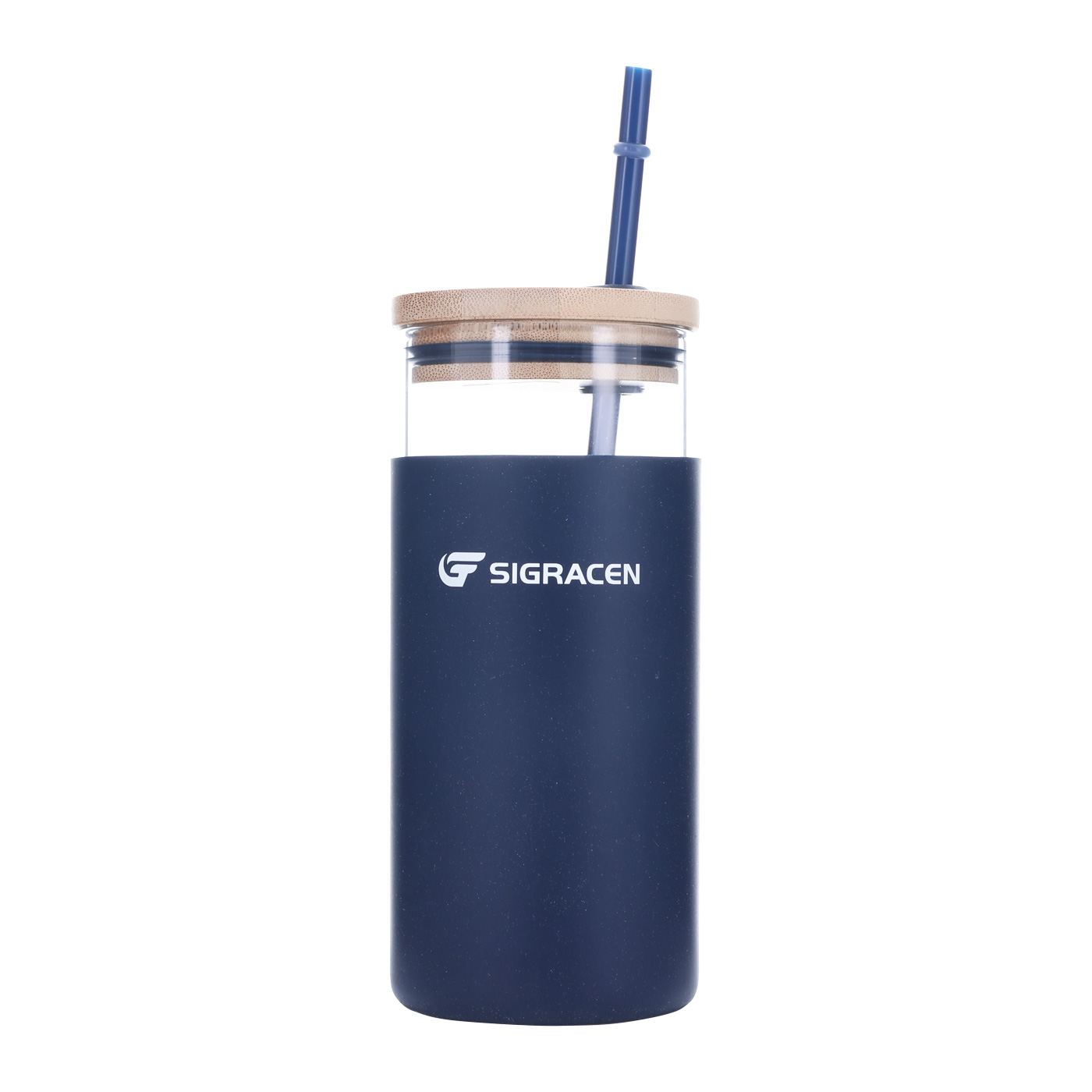 Picture of 19 oz. Glass Tumbler With Bamboo Lid