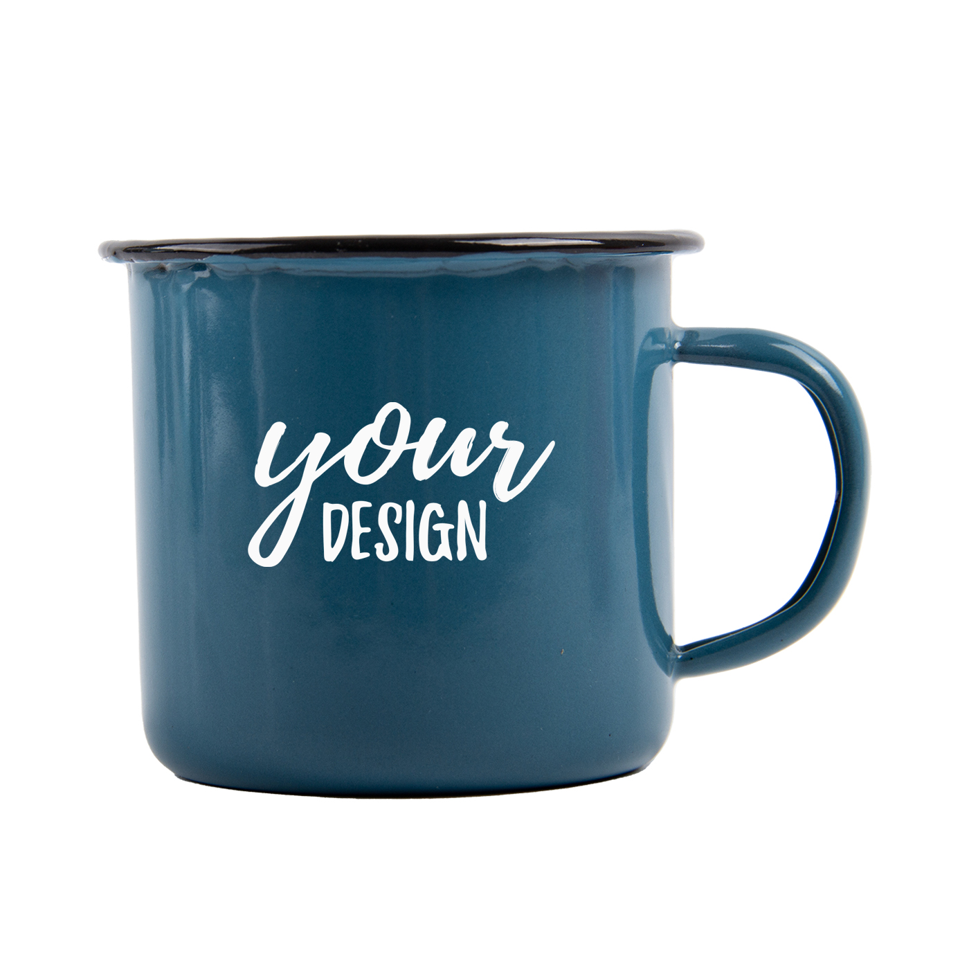 Personalized 12 oz. Enamel Camping Mug