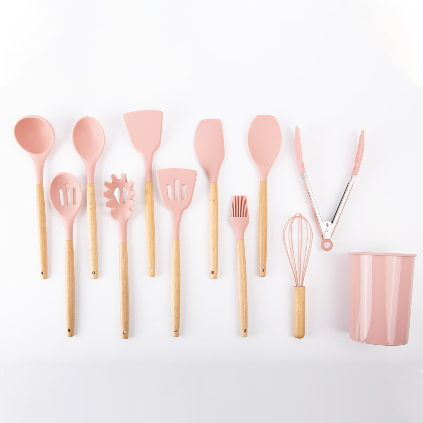 11 Pcs Silicone Kitchen Utensils Set With Holder3