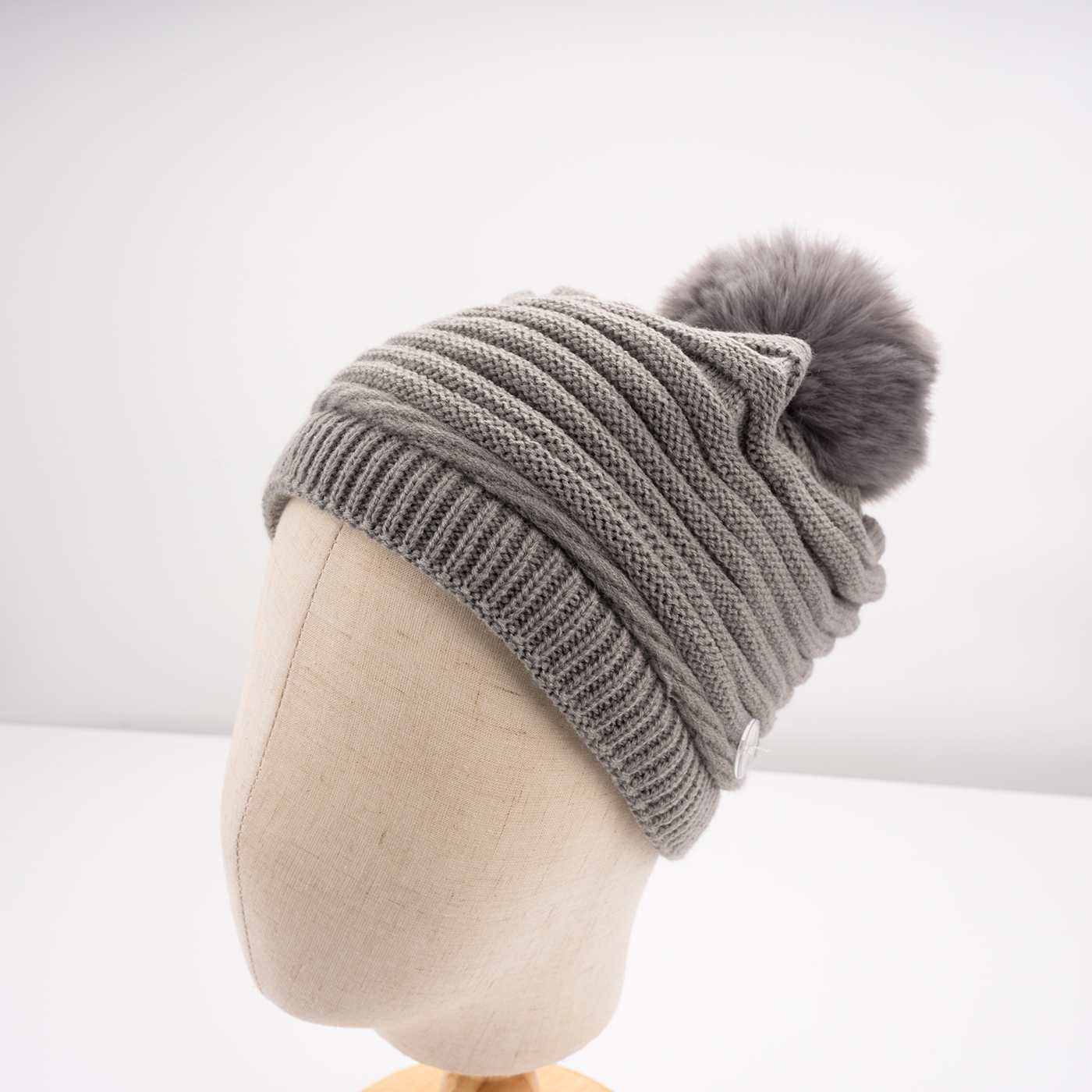 Slouchy Beanie With Pom Pom2