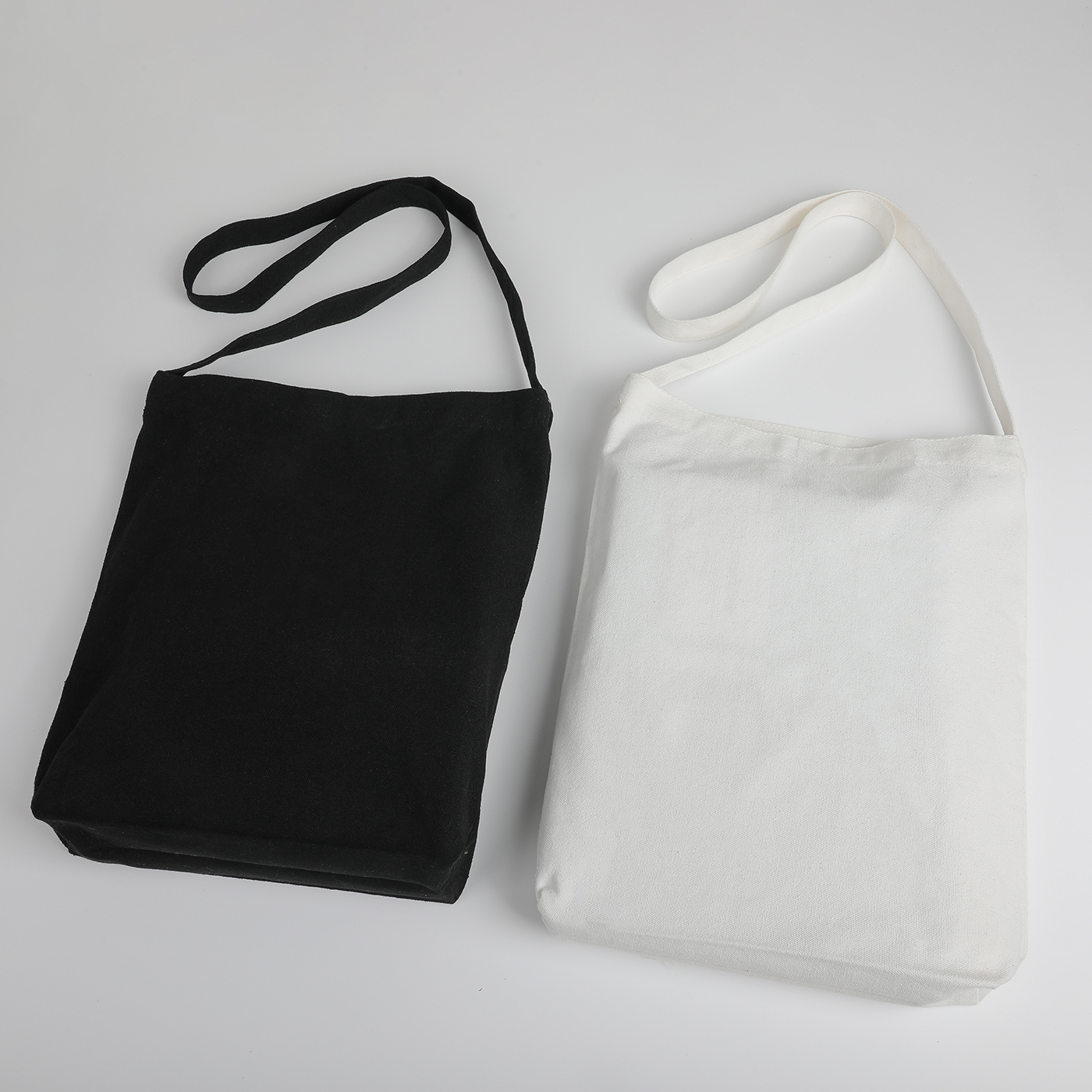 12 oz. Canvas Messenger Tote Bag with Long Strap4