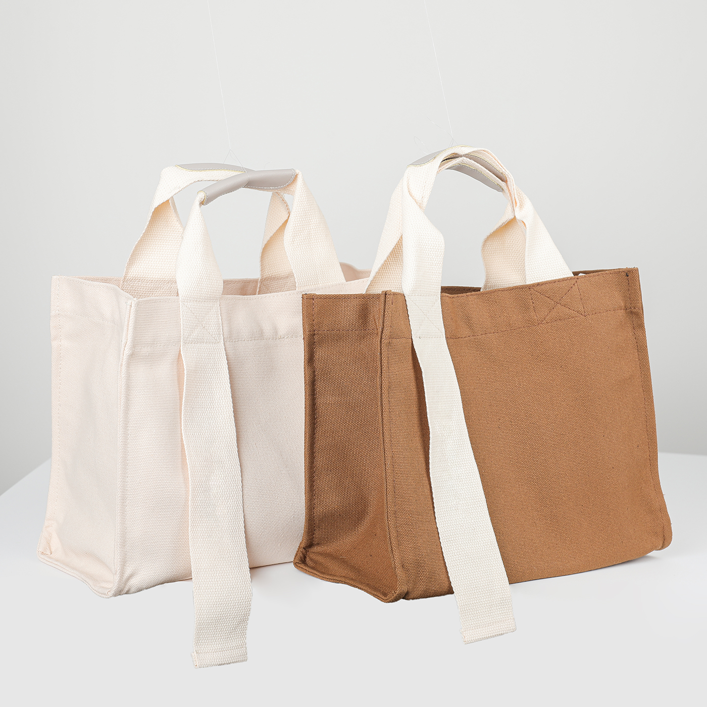 Canvas Horizontal Shoulder Tote Bag4