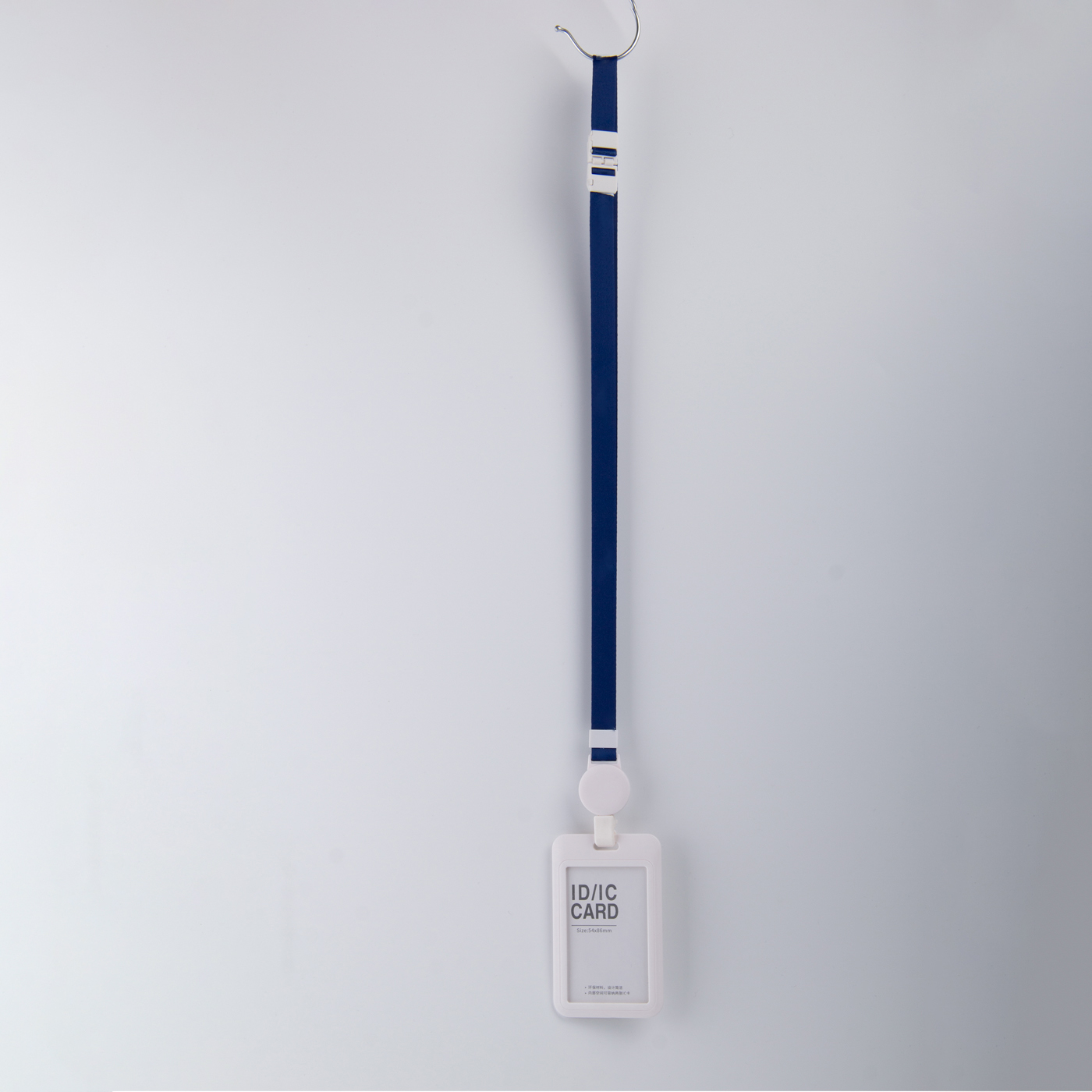 Hard Plastic Work Badge Holder With Lanyard2