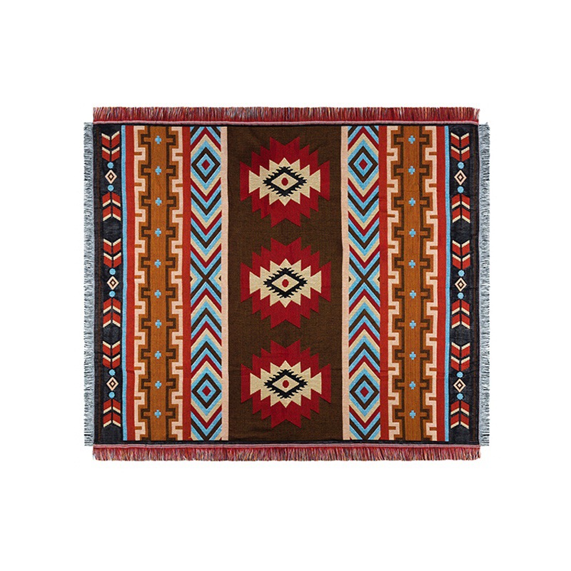 Überwurfdecke mit Quaste, Böhmen, gestrickt