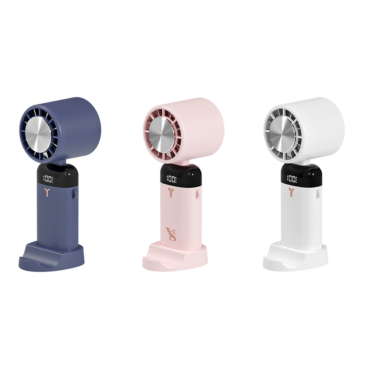 Refrigeration Handheld Fan With Phone Holder