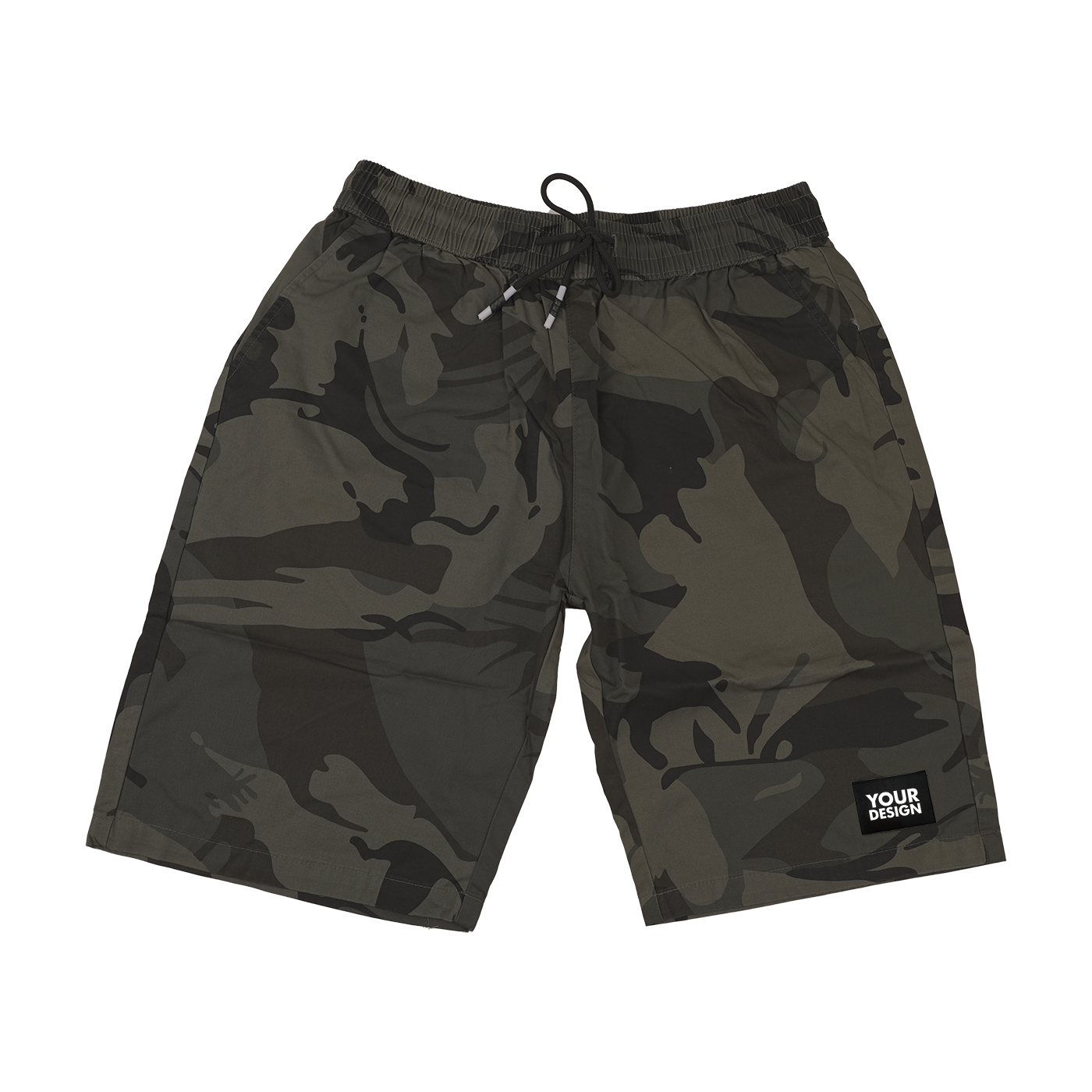 Men's Elastic Waist Drawstring Shorts 1