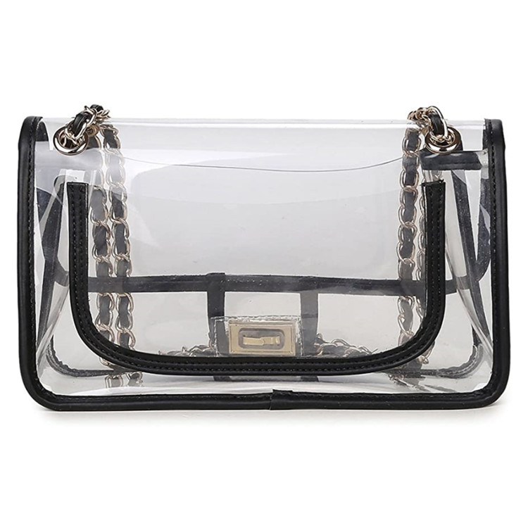 Clear Crossbody Purse With Chain1