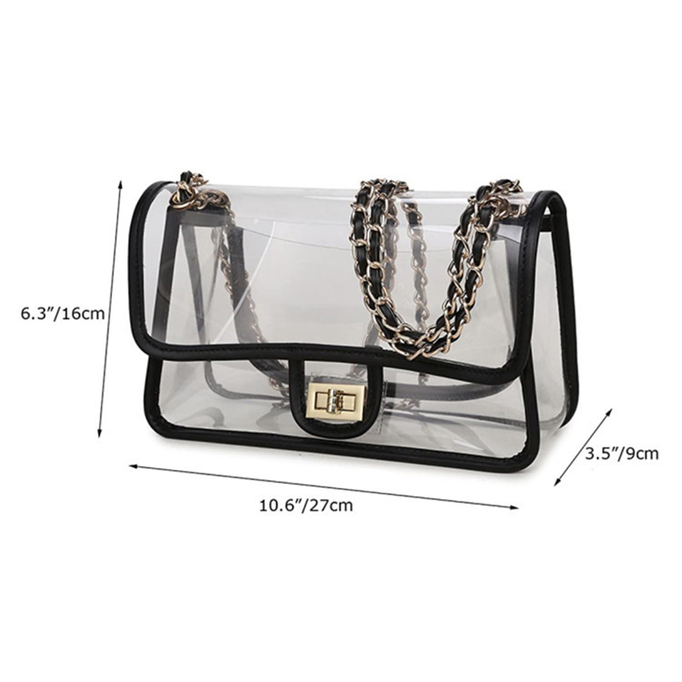 Clear Crossbody Purse With Chain3