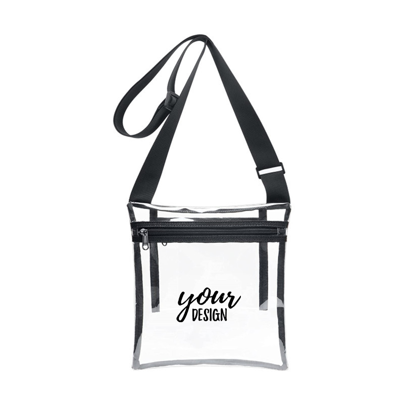 TPU Clear Crossbody Bag With Inner Pouch