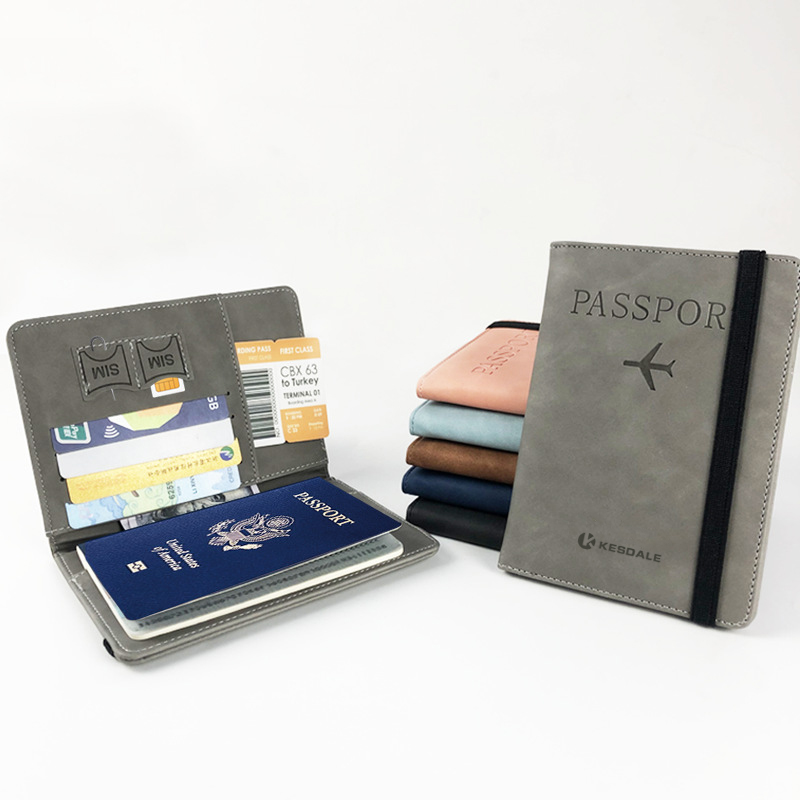 PU Leather Passport Holder With Strap1