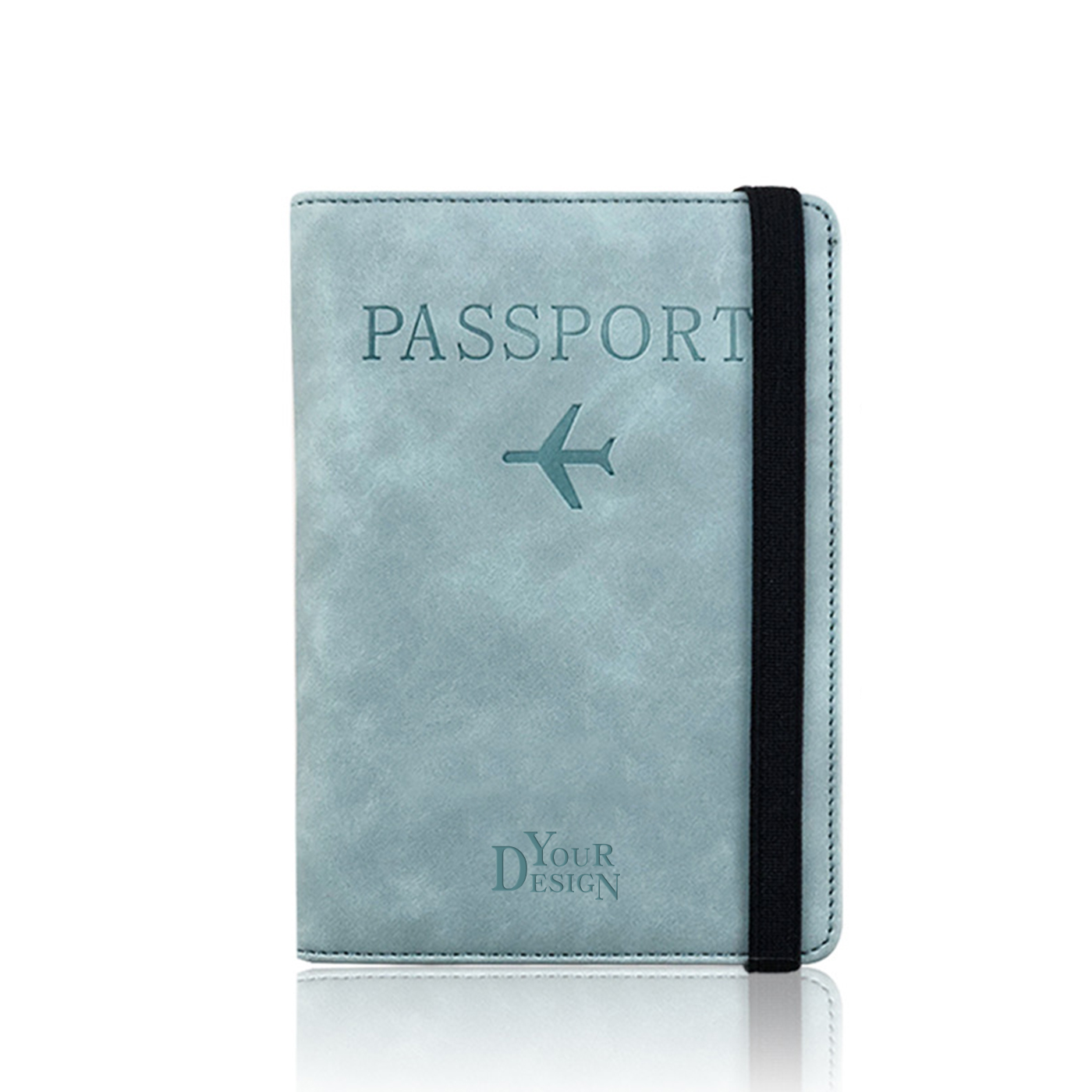 PU Leather Passport Holder With Strap2