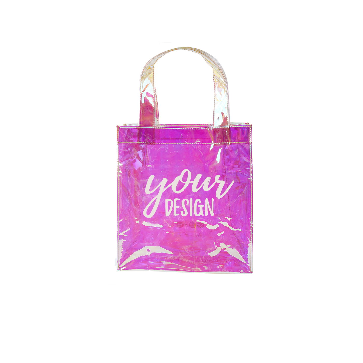 Custom Clear PVC Laser Jelly Tote Bag1