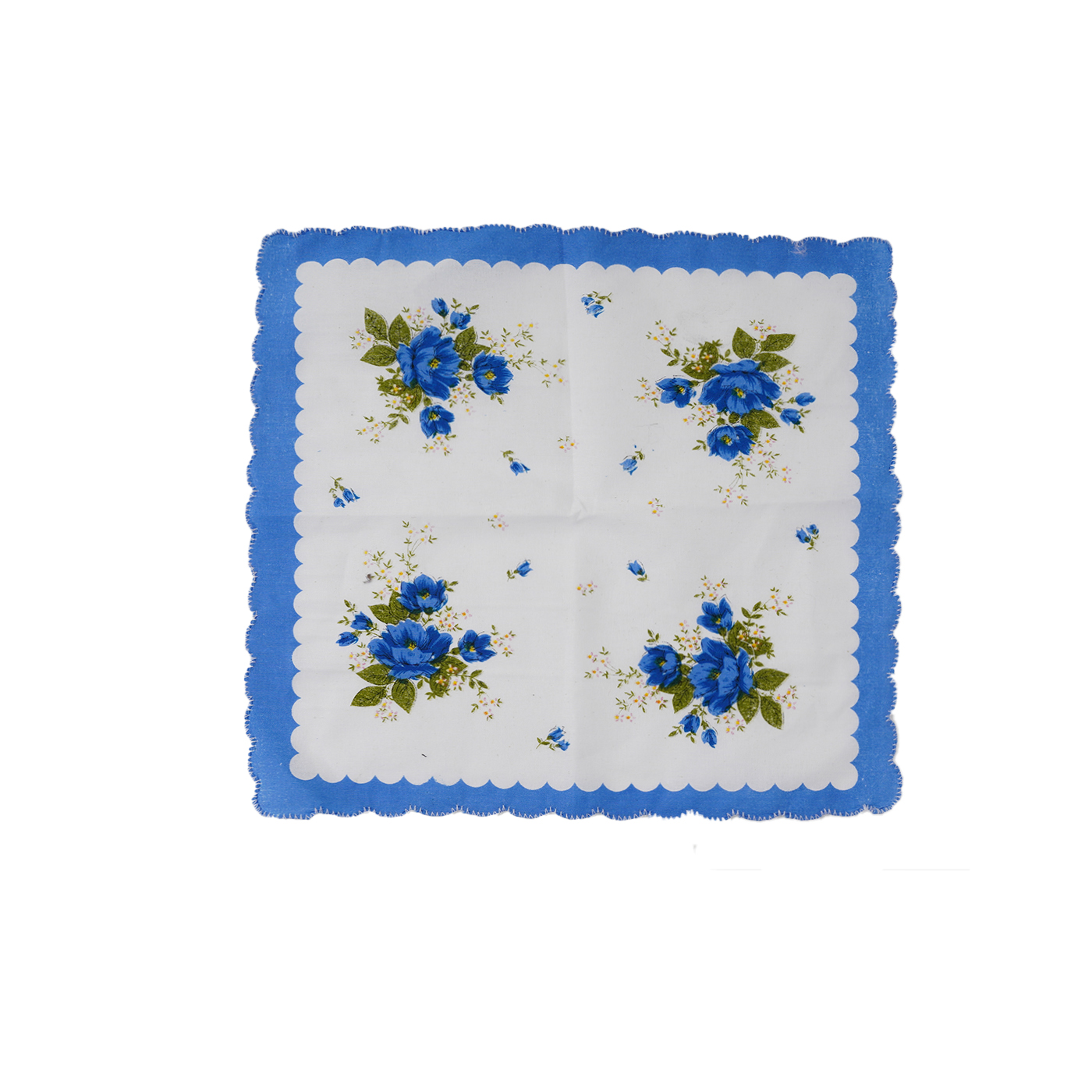 Vintage Floral Print Cotton Handkerchief1