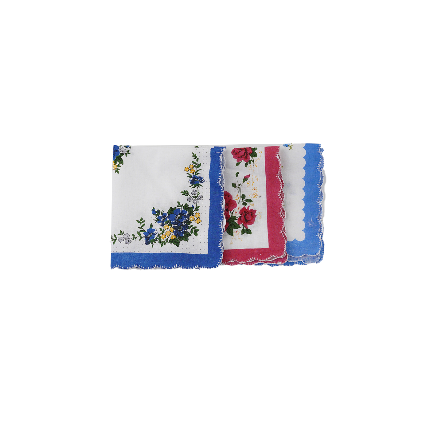 Vintage Floral Print Cotton Handkerchief2