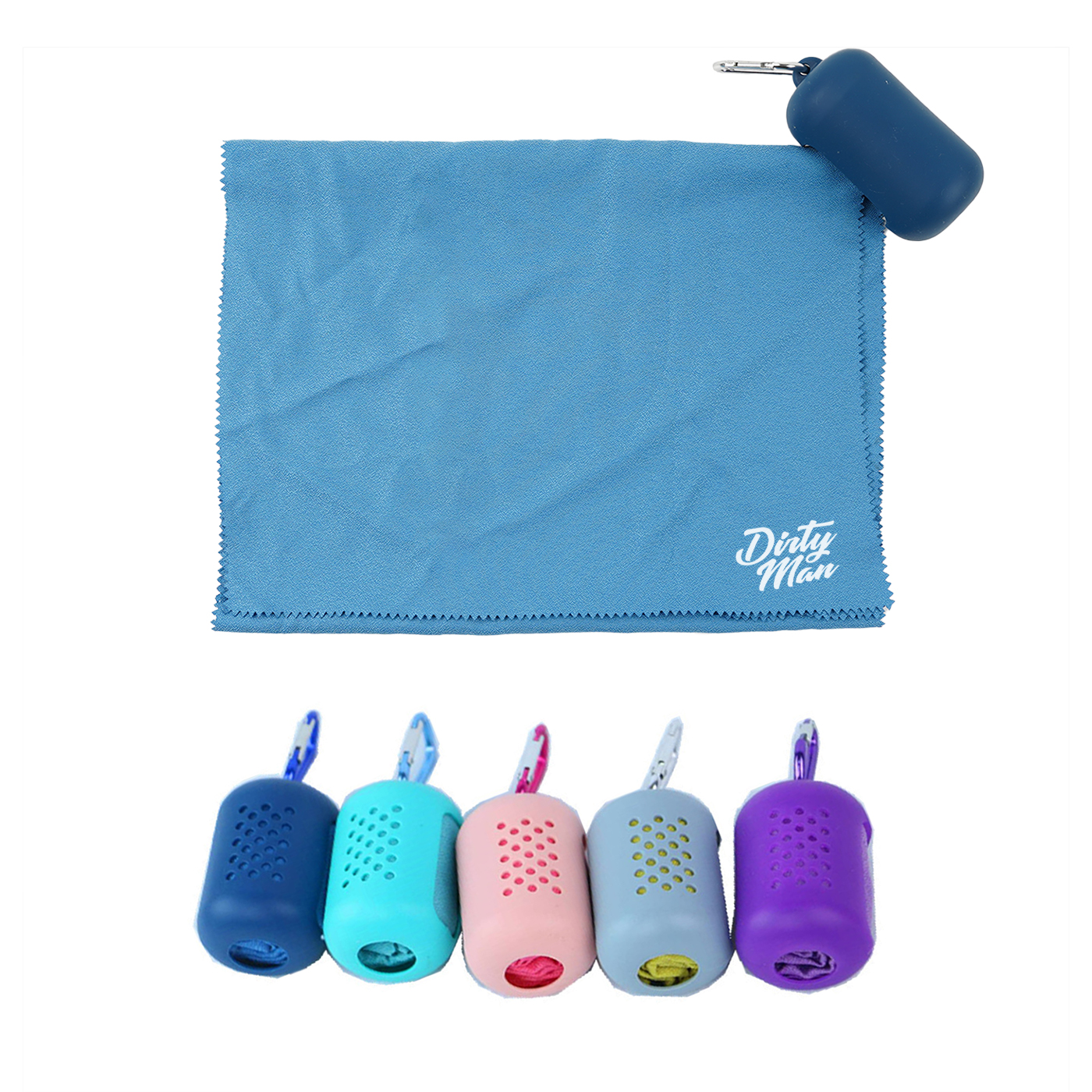 Microfiber Quick Dry Towel With Silicone Case